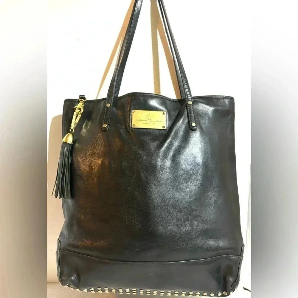 Rebecca Minkoff black leather shoulder handbag